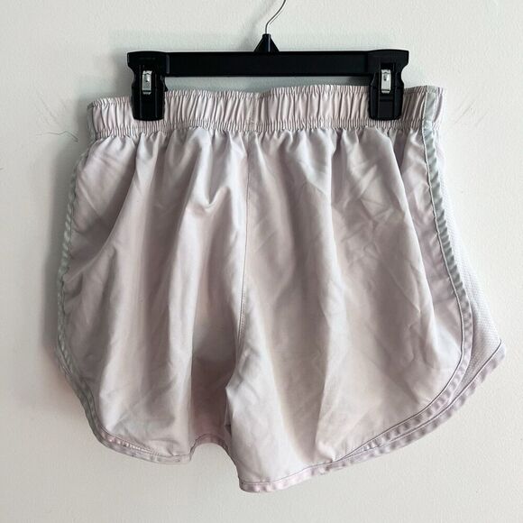 Women’s Nike Dri-Fit Tempo Lined Running Shorts Lavender Gray Trim Medium *flaw - Picture 2 of 11